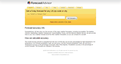 Desktop Screenshot of forecastadvisor.com