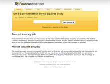 Tablet Screenshot of forecastadvisor.com